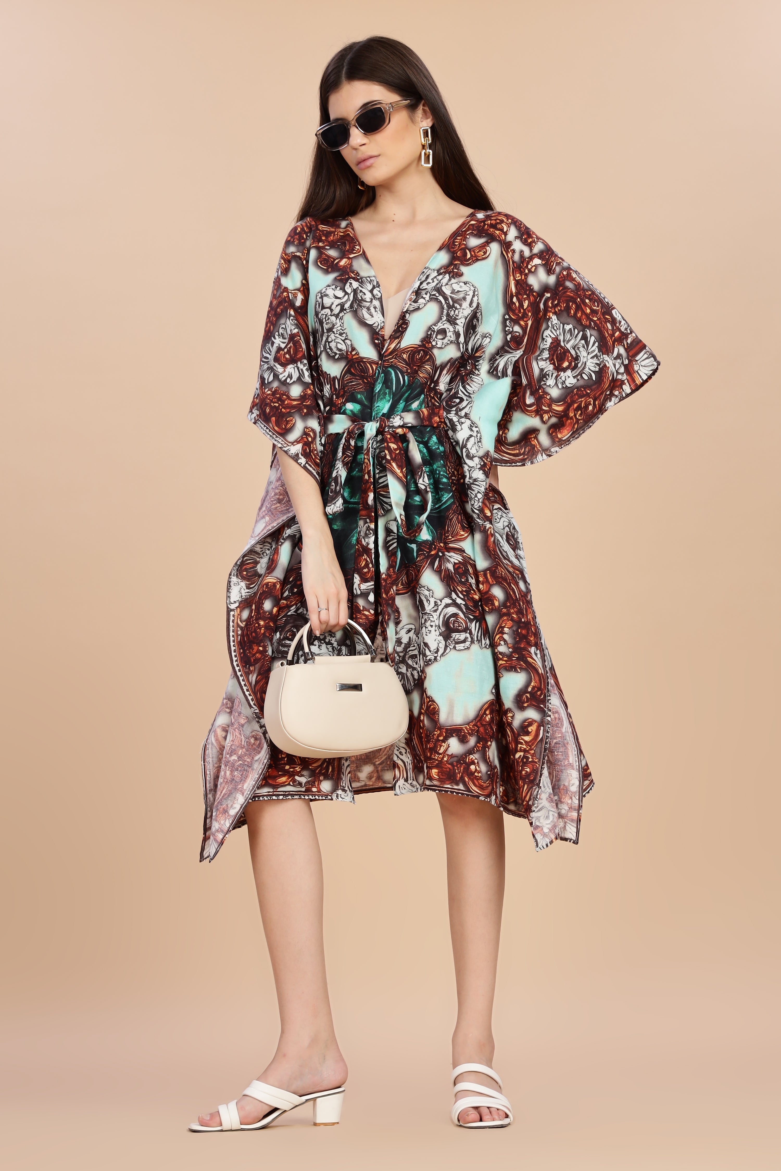 Jade Mosaic Kaftan Dress main image 0