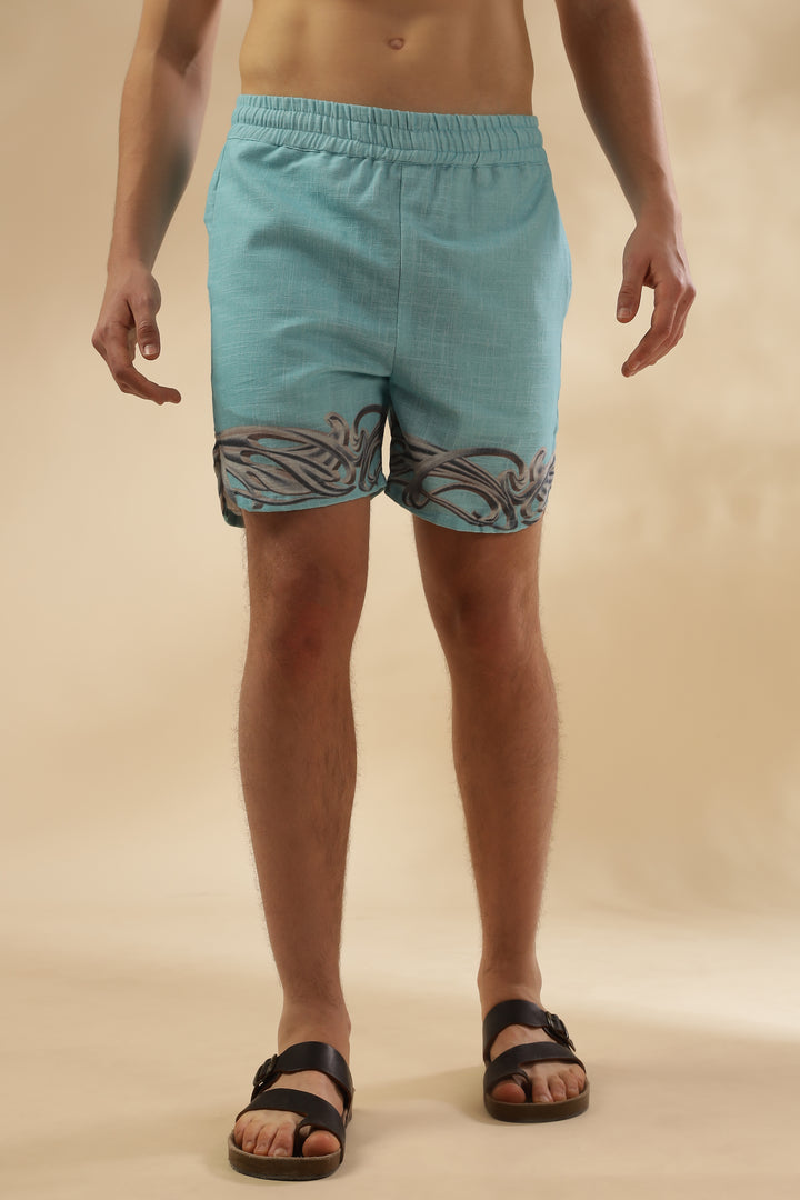 OCEAN BLOOM SHORTS (UNISEX)