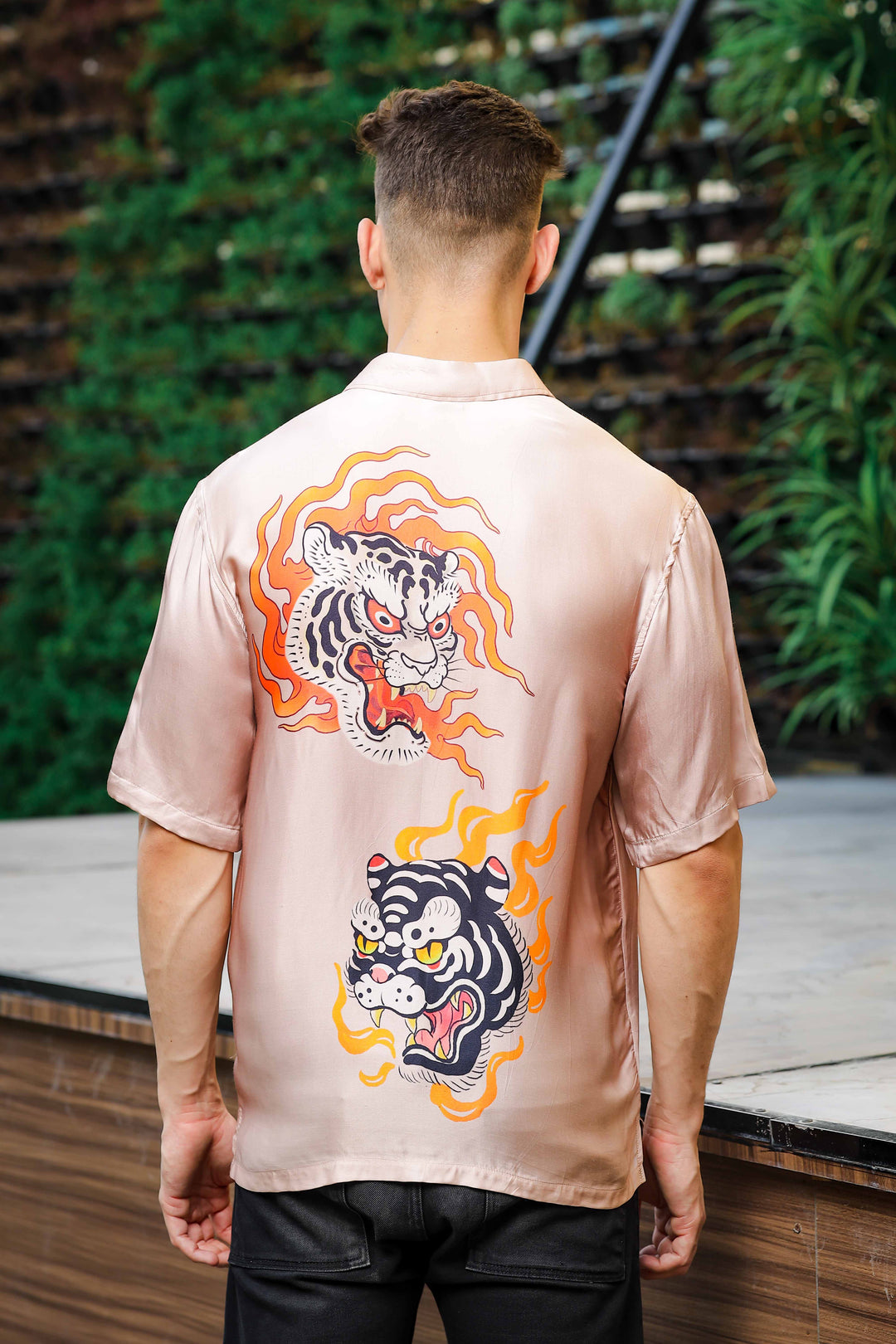 IREZUMI VISCOSE SILK SHIRT