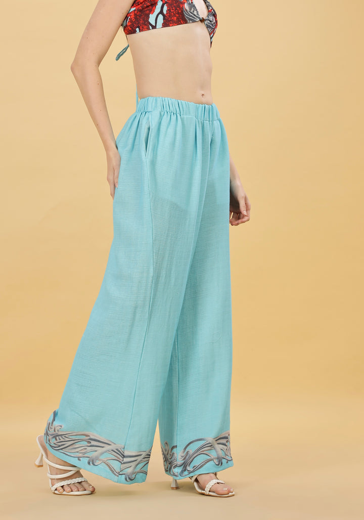 OCEAN BLOOM FLARED PANT