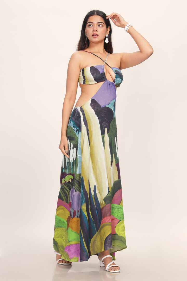 KULLU CUTOUT MAXI DRESS