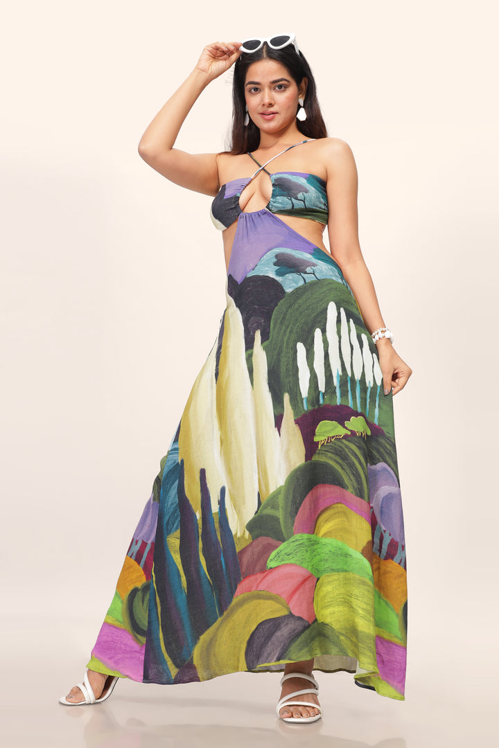 KULLU CUTOUT MAXI DRESS