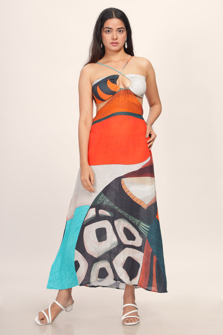 BONOBO CUTOUT MAXI DRESS