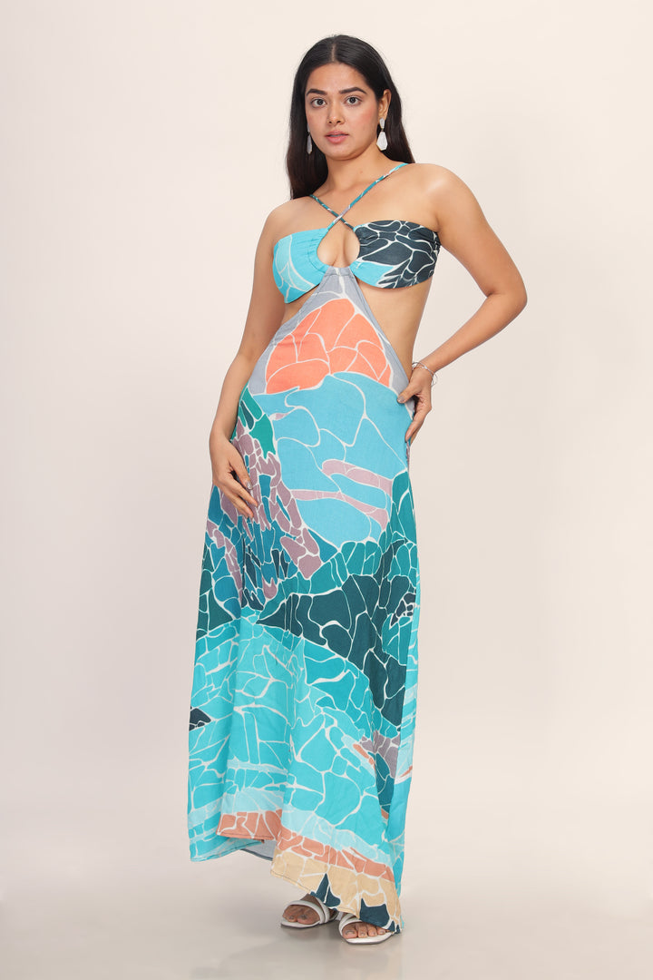 BORA BORA CUTOUT MAXI DRESS