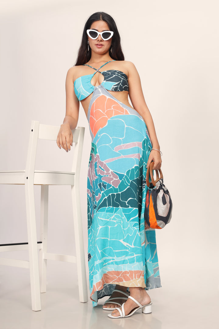 BORA BORA CUTOUT MAXI DRESS