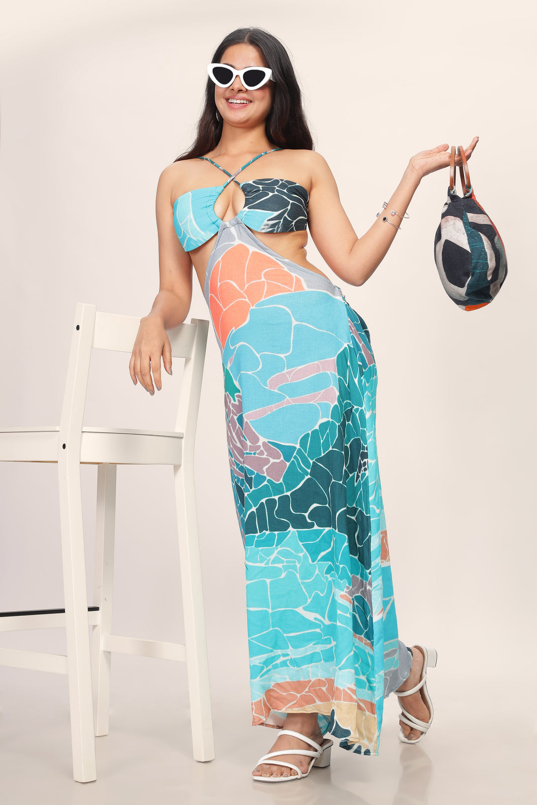 BORA BORA CUTOUT MAXI DRESS