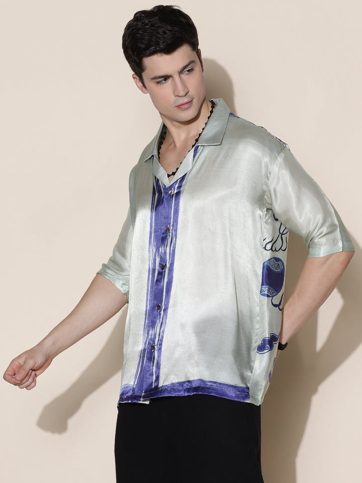 AJGAR VISCOSE SILK SHIRT