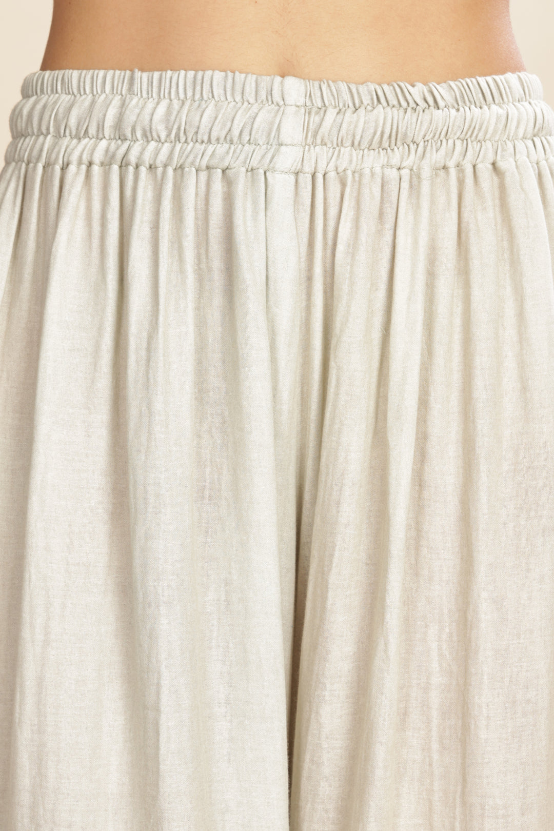 PEARL GARDEN BOTTOM BORDER FLARED PANT