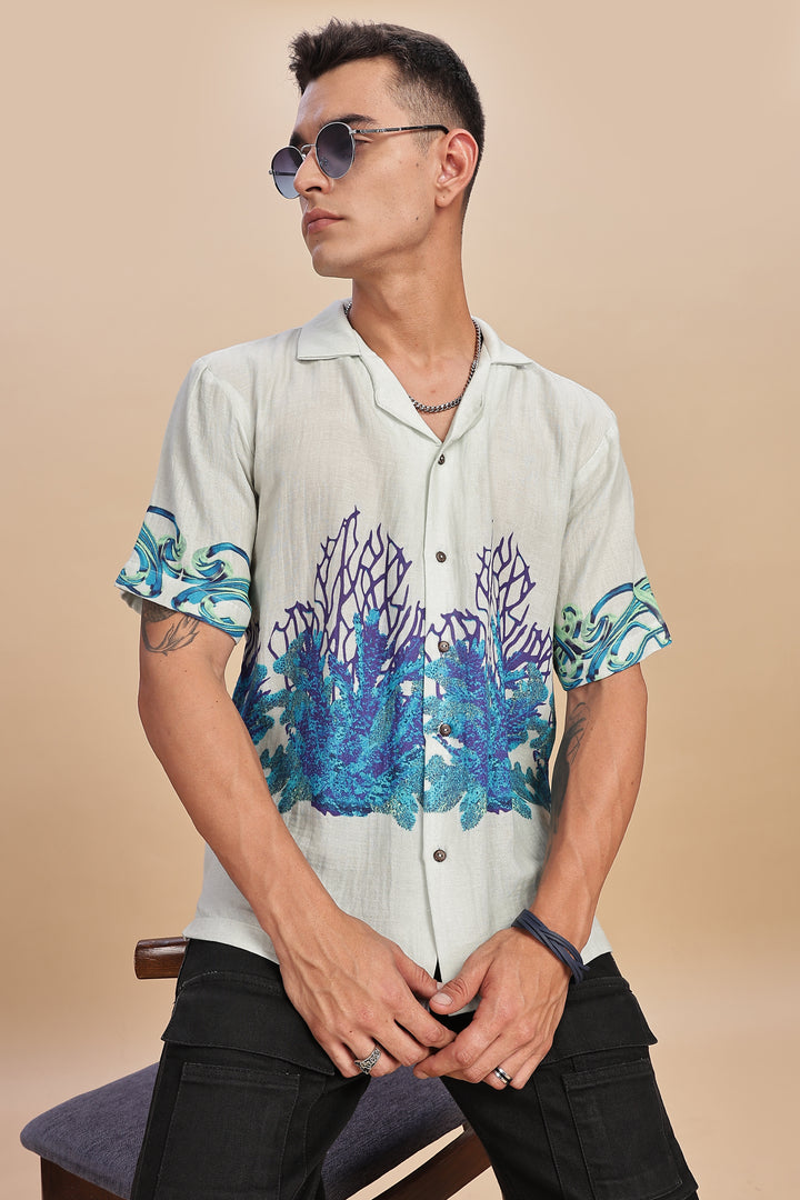 PEARL GARDEN BOTTOM BORDER SHIRT