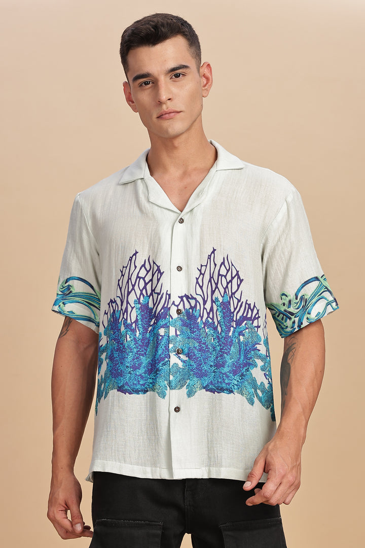 PEARL GARDEN BOTTOM BORDER SHIRT