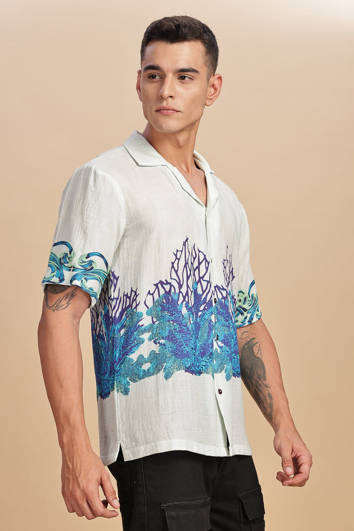 PEARL GARDEN BOTTOM BORDER SHIRT