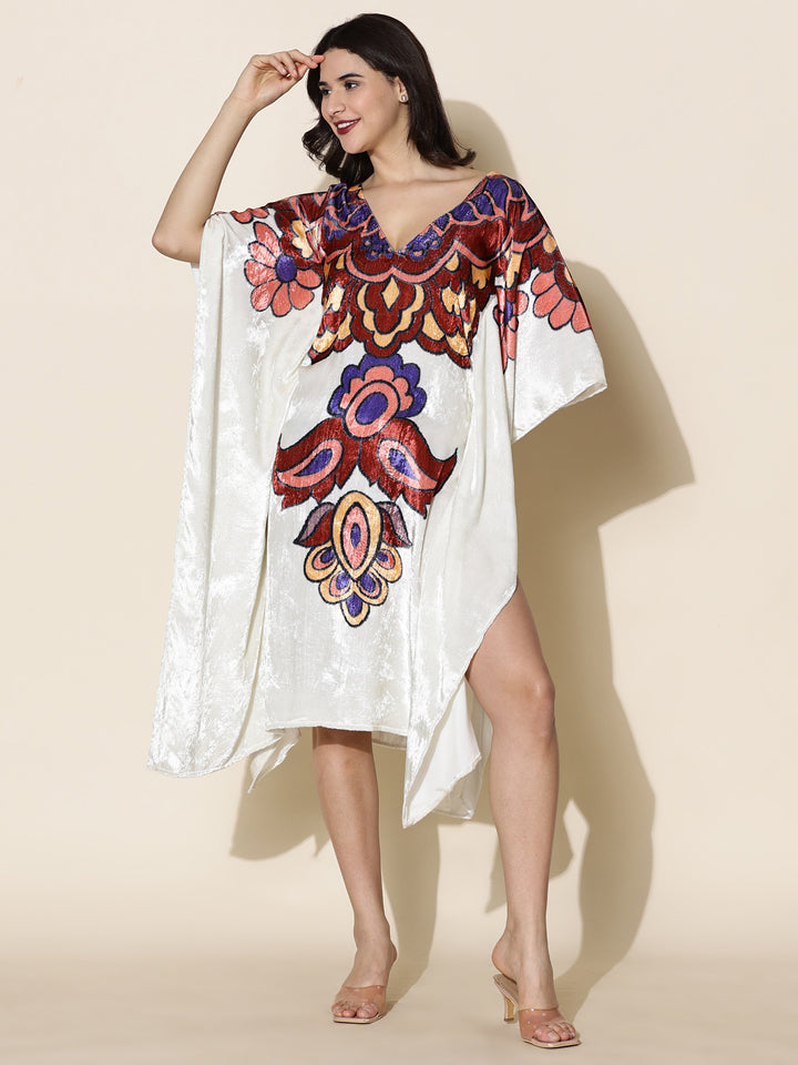 ORANA VISCOSE VELVET KAFTAN