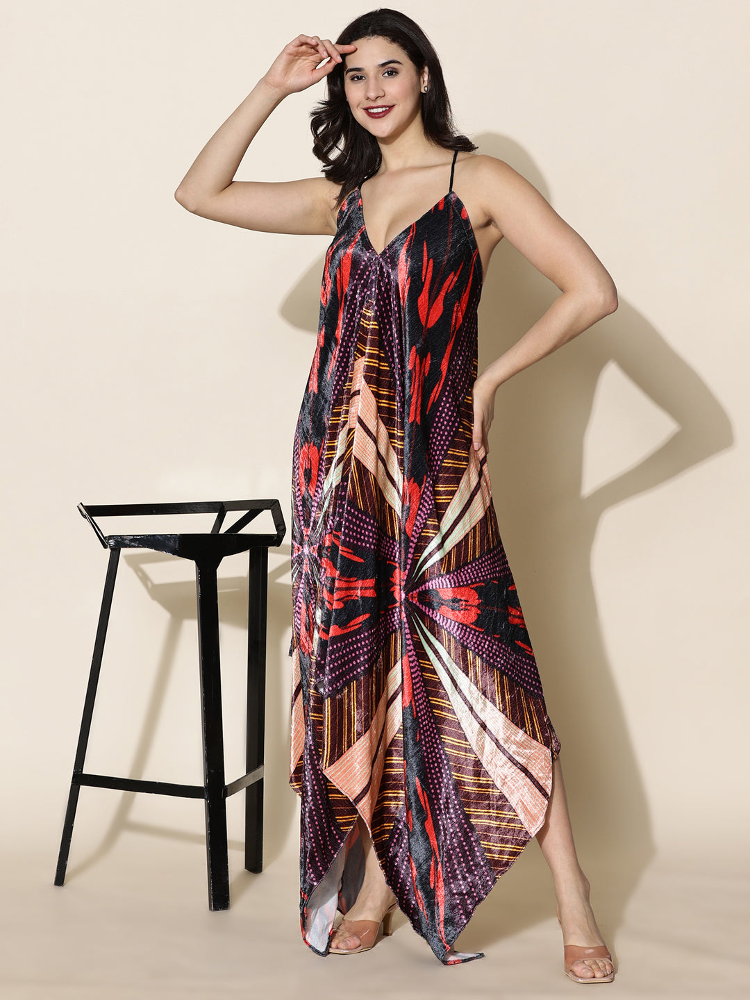 HYPNOTIC VISCOSE VELVET DRESS